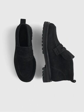 NEW Madewell The Ryder Ankle Boot True Black Suede NY377 Lug Sole size 5.5 and 7